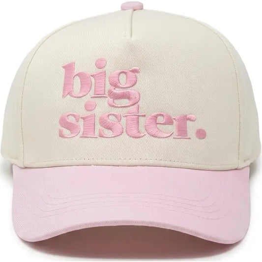 Funky Junque Two Tone Cap Big Sister - Light Pink/beige