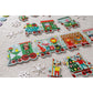 Chronicle Books Christmas Train Shaped Floor Puzzle