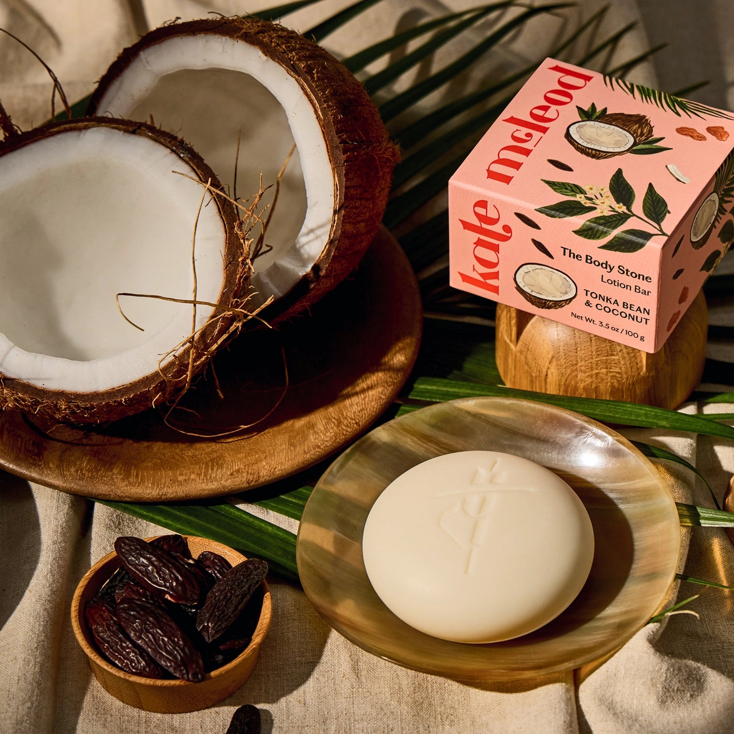 Kate McLeod Deep Moisturizing Lotion Bar - Tonka Bean & Coconut
