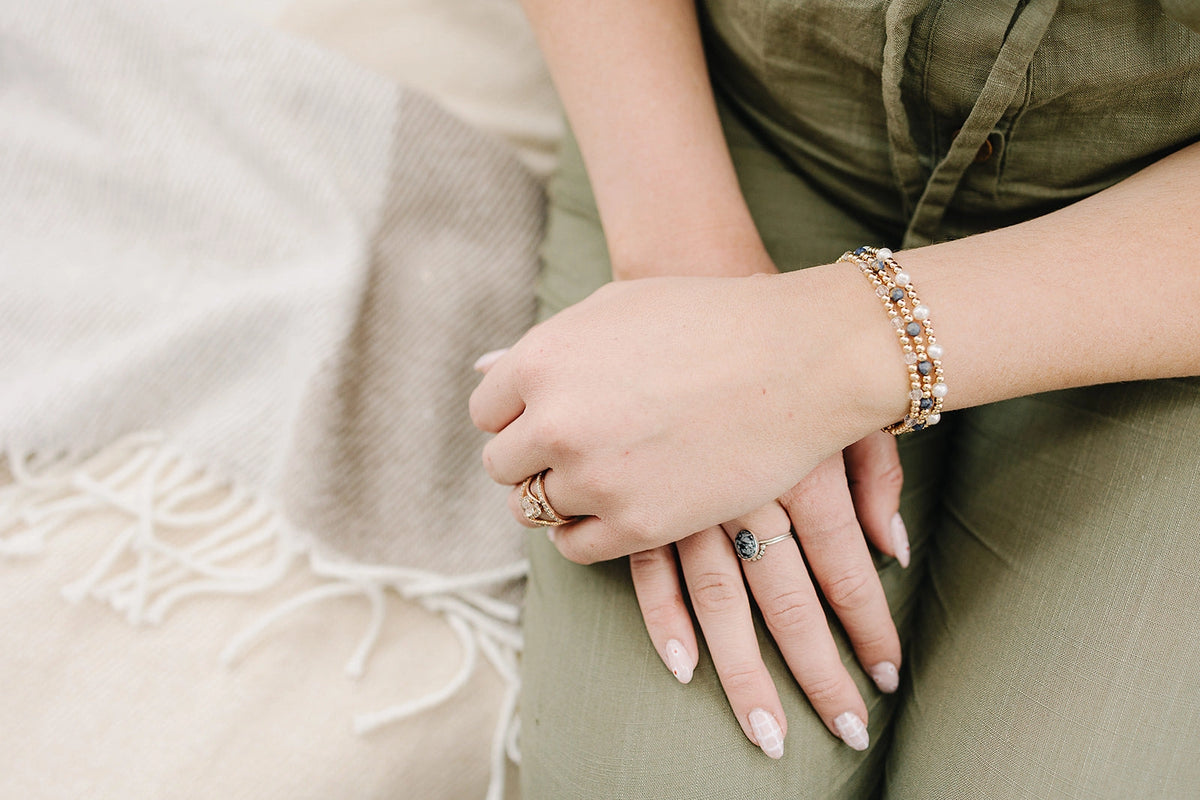 Joyful Bead Company June - Pearl Bracelet