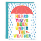 Gina B Designs Get Well Greeting Card - Umbrella