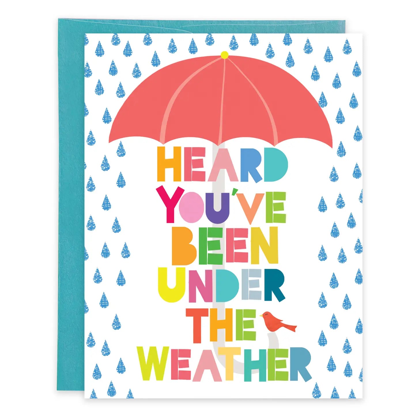 Gina B Designs Get Well Greeting Card - Umbrella