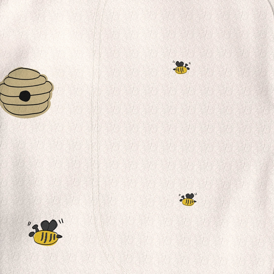 Bonsie Skin to Skin Babywear Footie - Bees & Honey