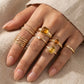 Fame Assorted Twelve Piece Stone Ring Set