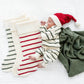 Lou Lou and Company Knit Stocking - Red Stripe