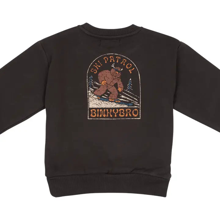 BinkyBro Kids Graphic Sweatshirt Yowie Skis