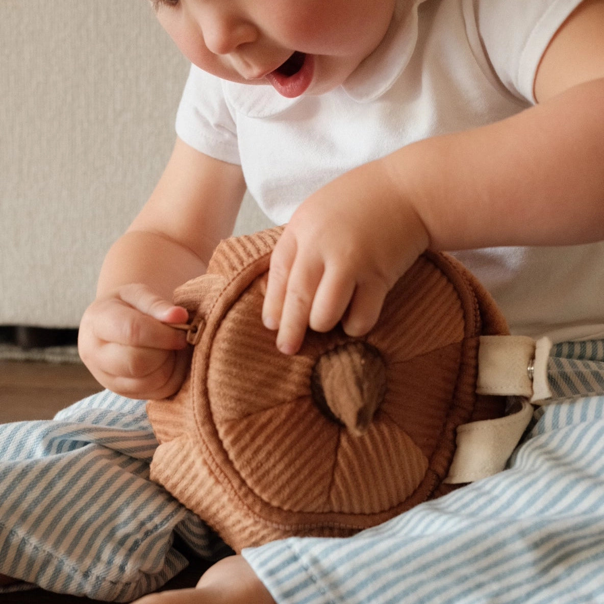 Little Lamb Kind Pumpkin Pouch Toddler Bag