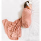 Baby wrapped in Lou Lou and Company Swaddle Blanket - Blakely