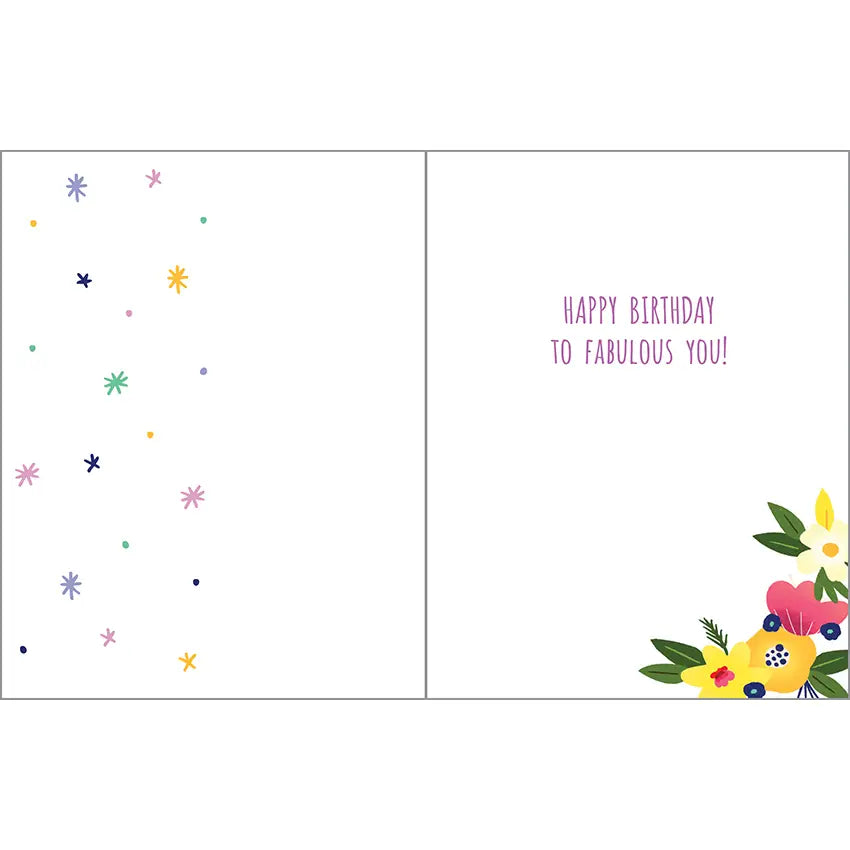 Gina B Designs Birthday Greeting Card - Sunglasses Girl