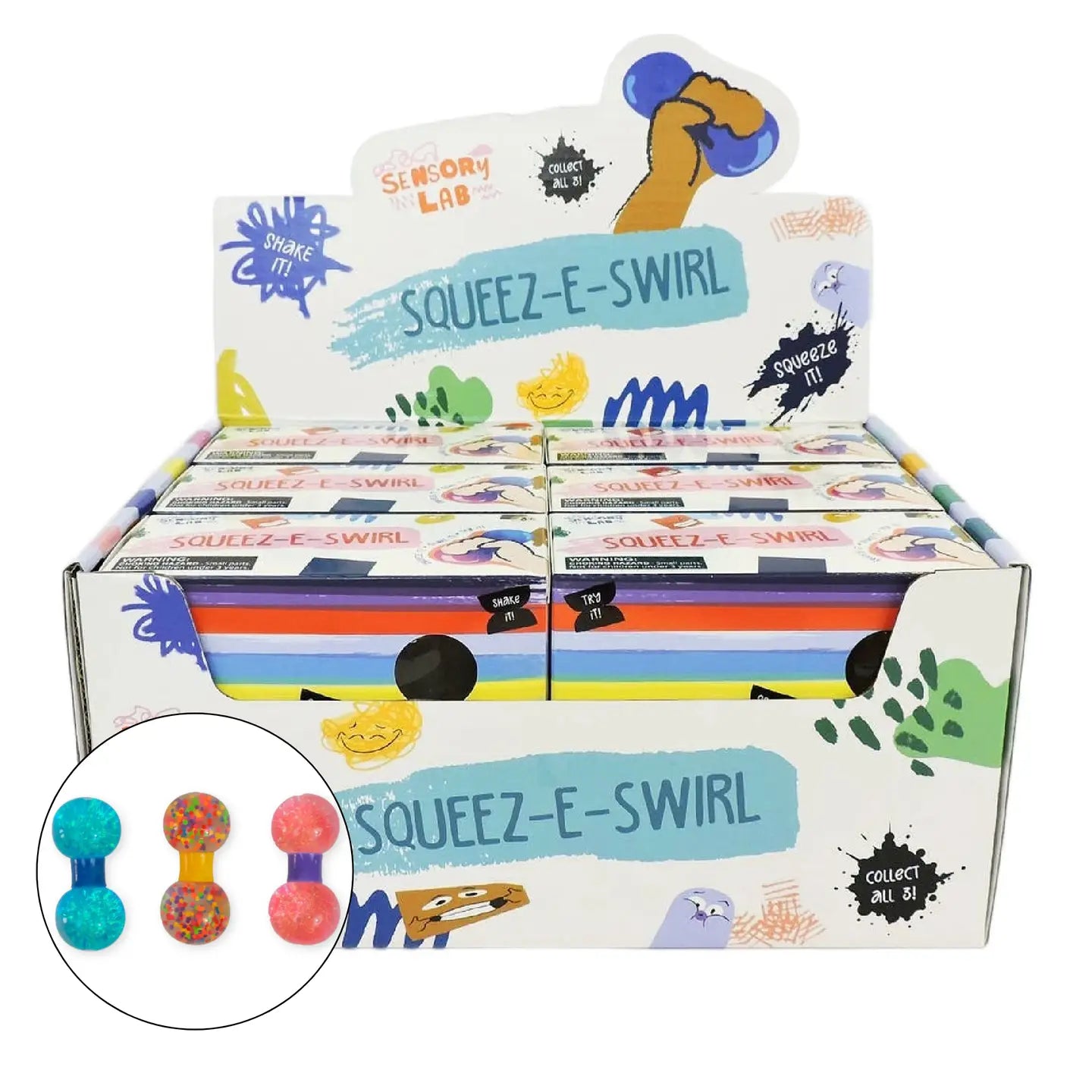 Toysmith Sensory Lab Squeez-E Swirl