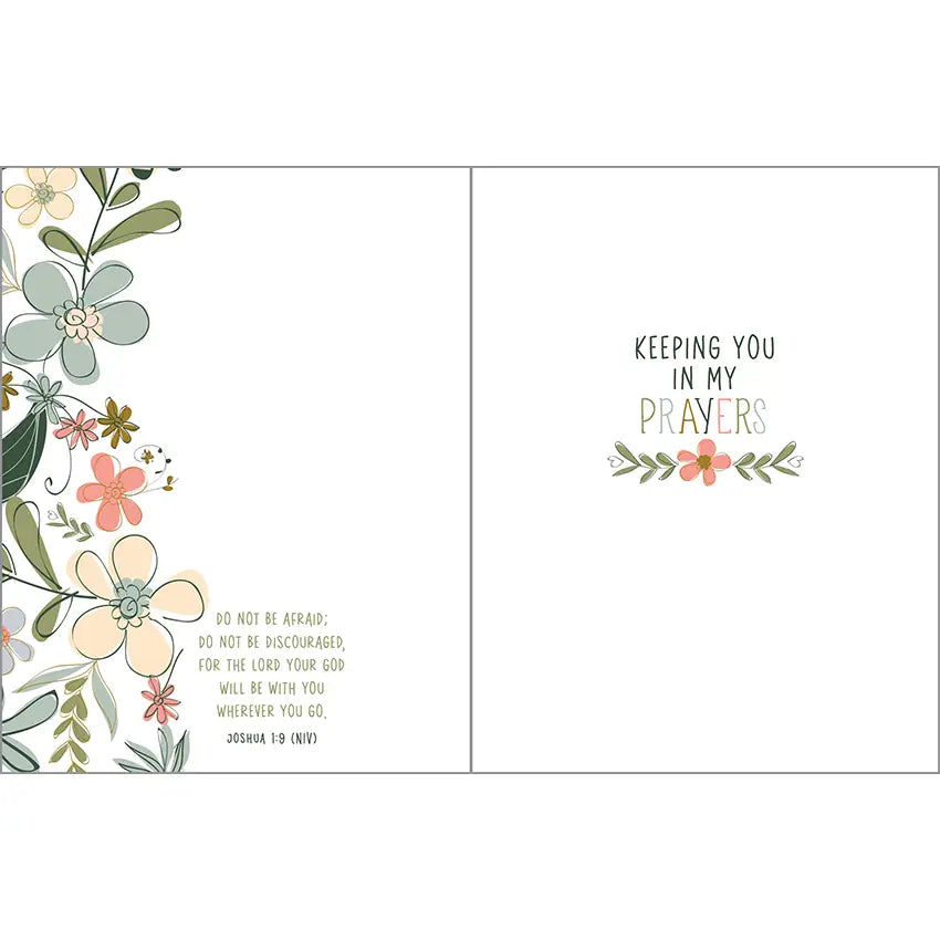 Gina B Designs With Scripture Thinking of You Card - Courageous Floral