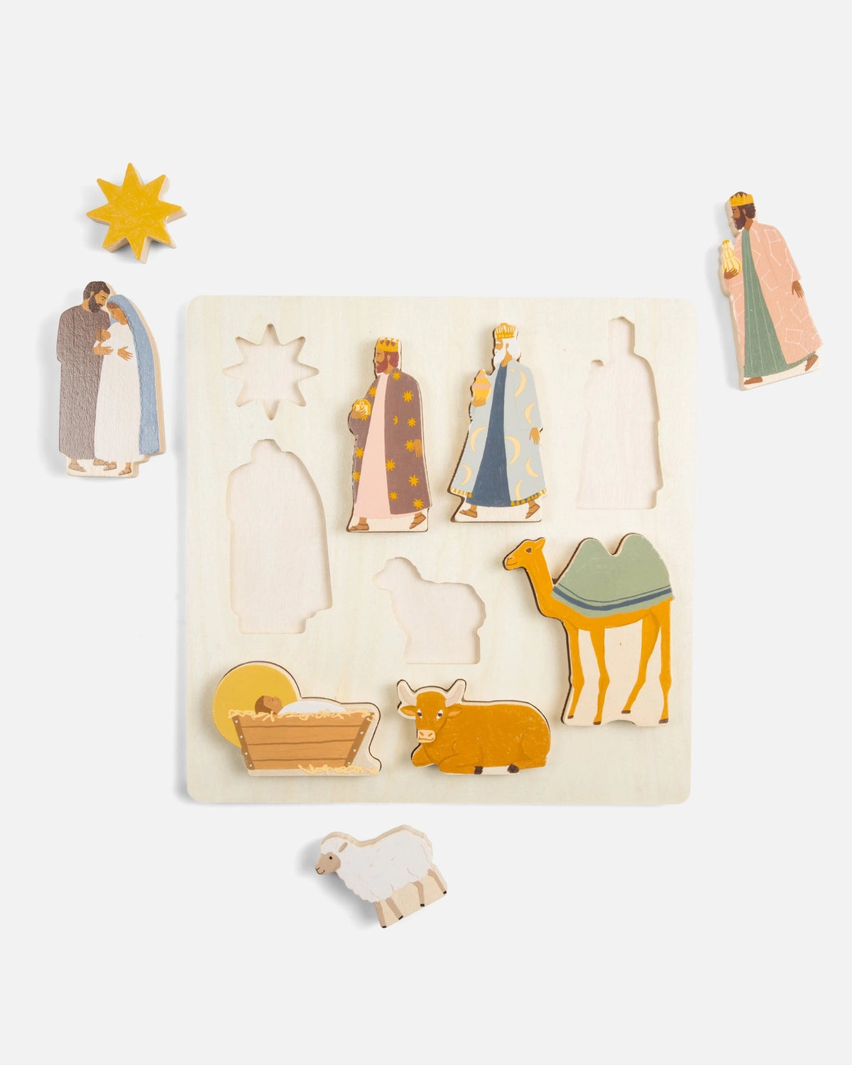 Be A Heart Nativity Wooden Puzzle