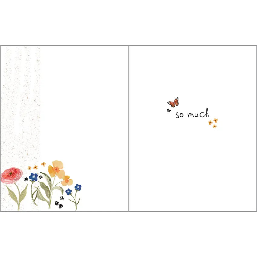 Gina B Designs Thank You Greeting Card - Flowers All Around