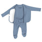 Bonsie Skin to Skin Babywear Footie - Dusty Sky