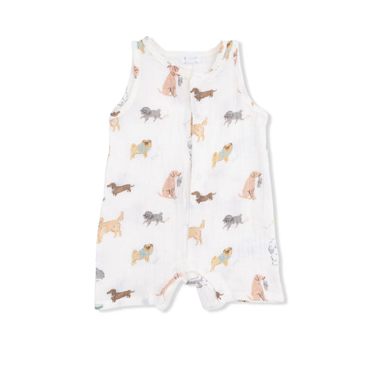 Angel Dear Sleeveless Shortie Romper - Awesome Dogs