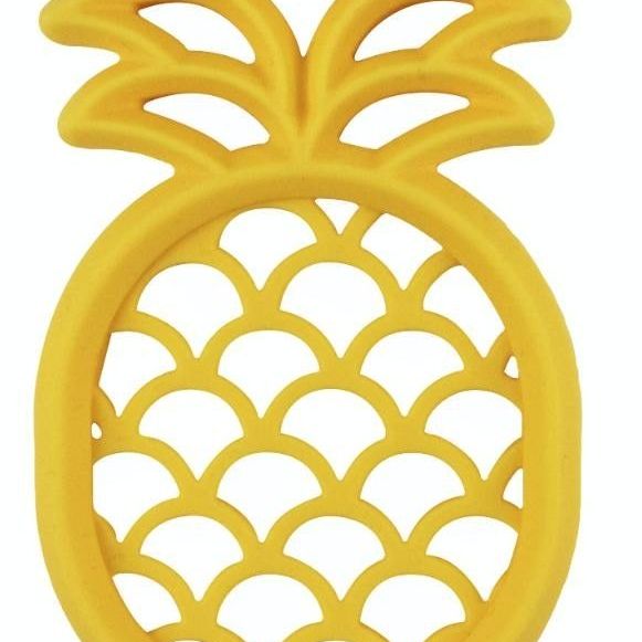 Itzy Ritzy Chew Crew Silicone Baby Teether - Pineapple