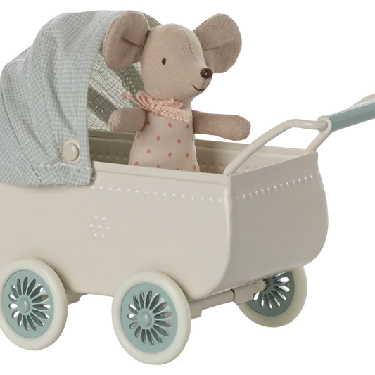 Maileg Pram With Baby Mouse