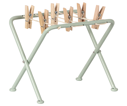 Maileg Miniature Drying Rack with Pegs