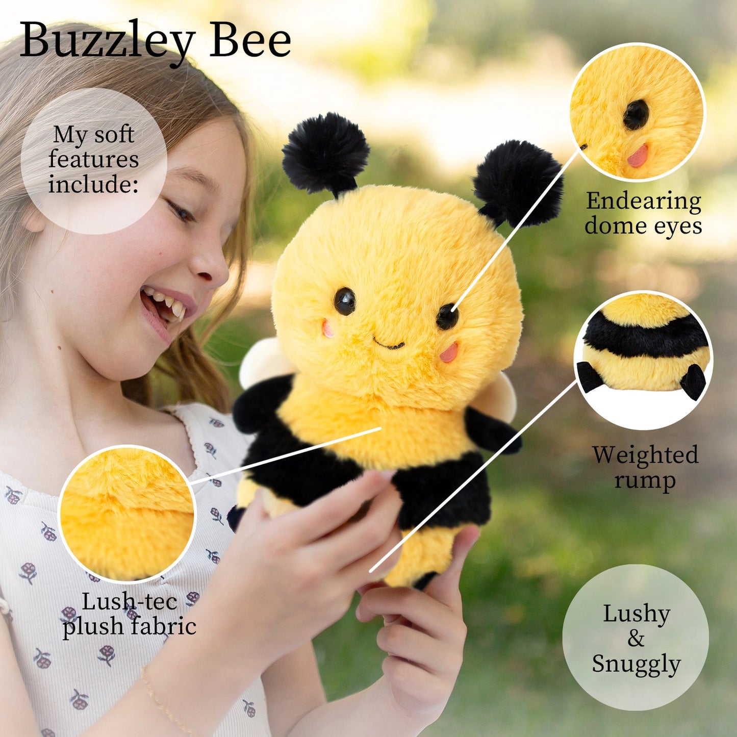 Beverly Hills Teddy Bear Company World Softest Plush Lushee 10 In-Buzzley Bee