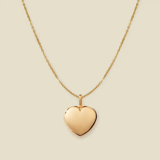 Made by Mary Puffy Heart Charm Necklace