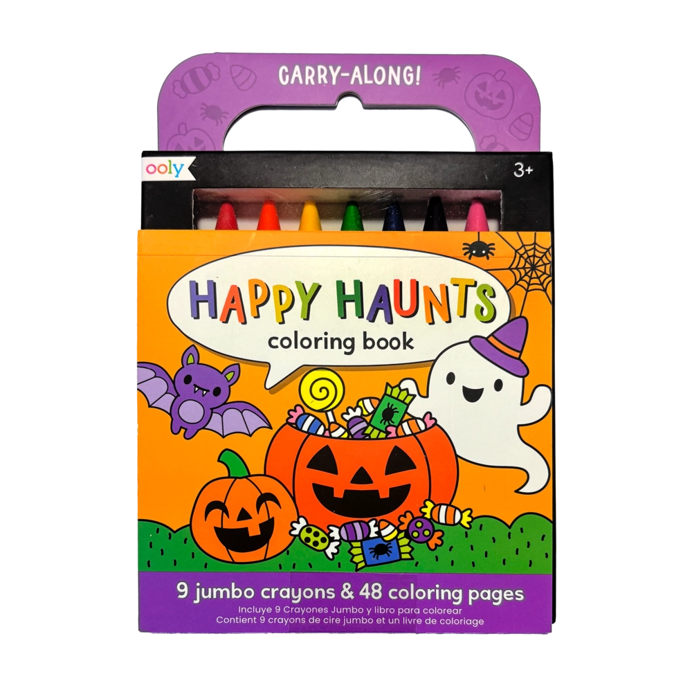 OOLY Carry-Along Coloring Book Set - Happy Haunts