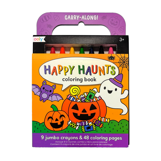 OOLY Carry-Along Coloring Book Set - Happy Haunts