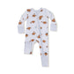 Angel Dear Bamboo 2 Way Zipper Romper - Footballs Playing Football