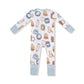 Angel Dear Bamboo 2 Way Zipper Romper - Smores