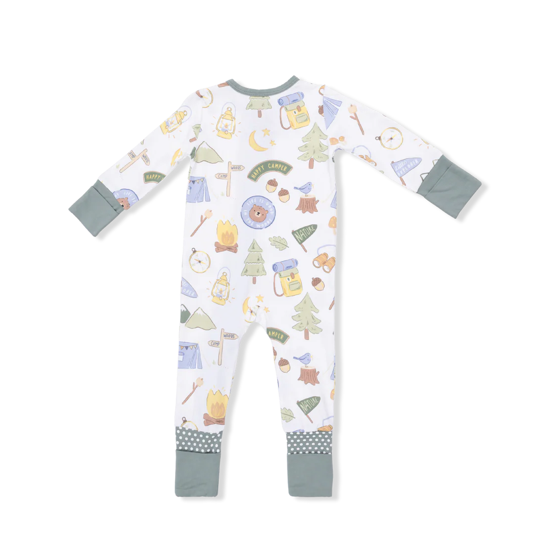 Angel Dear Convertible Romper - Camping Blue