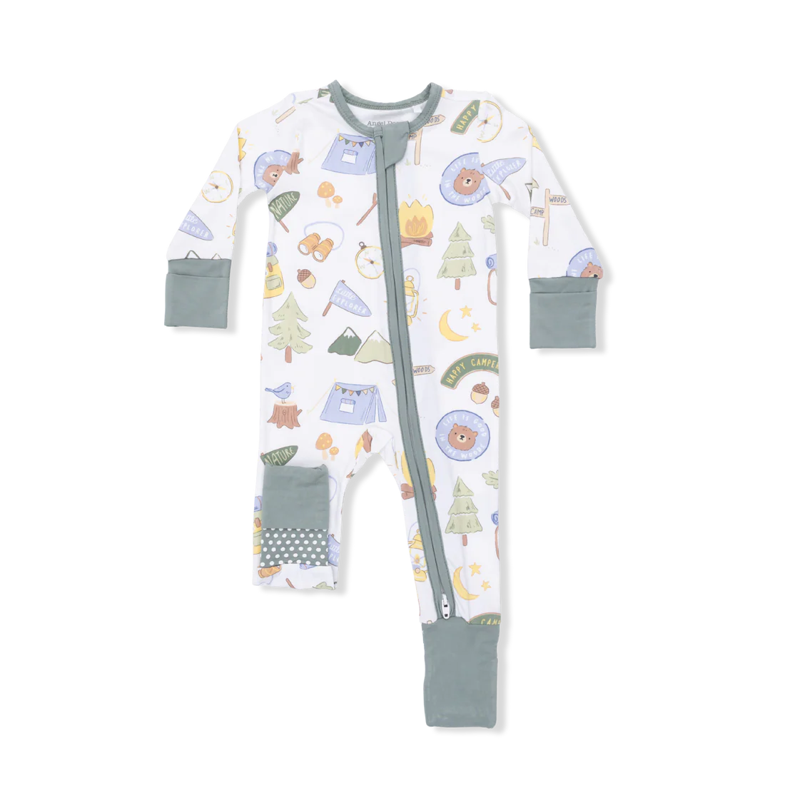 Angel Dear Convertible Romper - Camping Blue