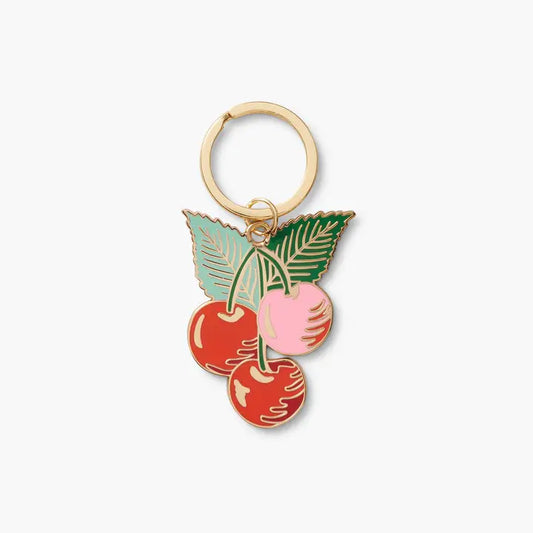 Rifle Paper Co Cherries Enamel Keychain