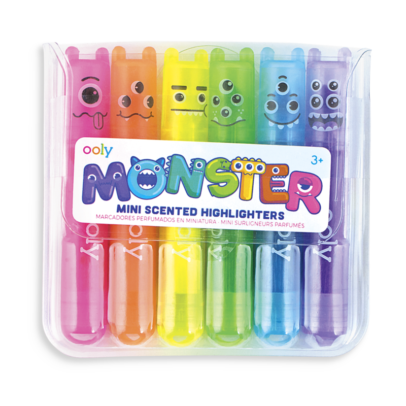 OOLY Mini Scented Highlighters - Set of 6 - Monster