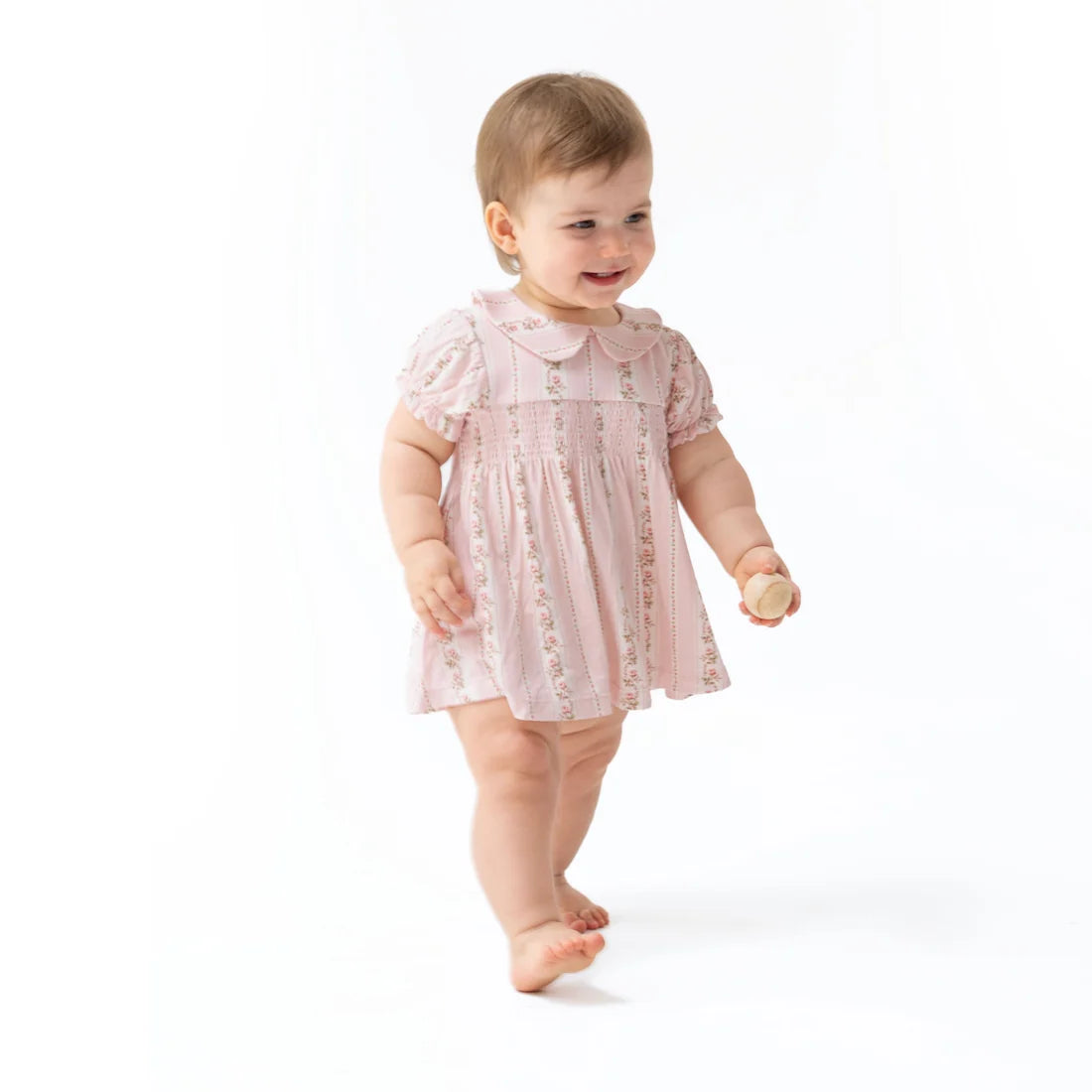 Angel Dear Antoinette Stripe - Smocked Dress Set