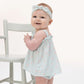Angel Dear Top With Bows And Ruffle Leg Bloomer - Tiny Cherry Stripe