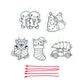 OOLY Mini Shrink-Its! Diy Shrink Art Kit - Holly Jolly