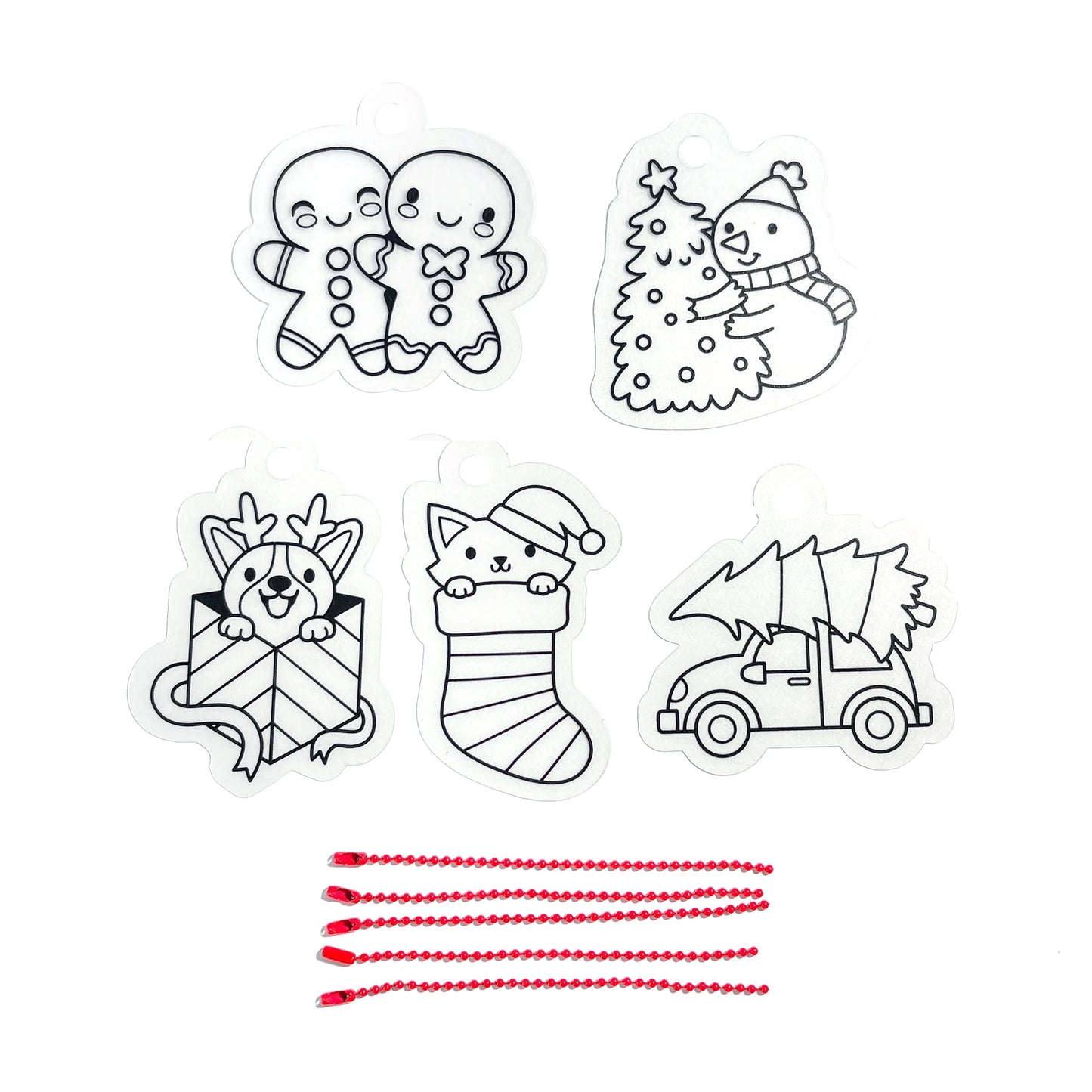 OOLY Mini Shrink-Its! Diy Shrink Art Kit - Holly Jolly