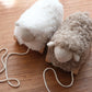 Little Lamb Kind Button Pull-Along Sheep - Taupe