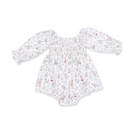 Angel Dear Enchanted Woodland - Caitlyn Smocked All in One
