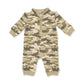 Angel Dear Camo French Terry - Zip Neck Romper