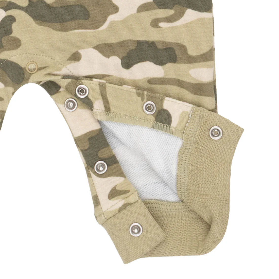 Angel Dear Camo French Terry - Zip Neck Romper
