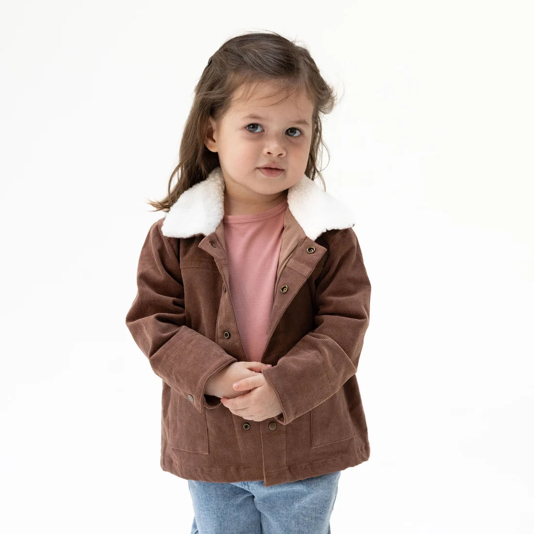 Angel Dear Solid Beaver Fur Corduroy - Corduroy Jacket