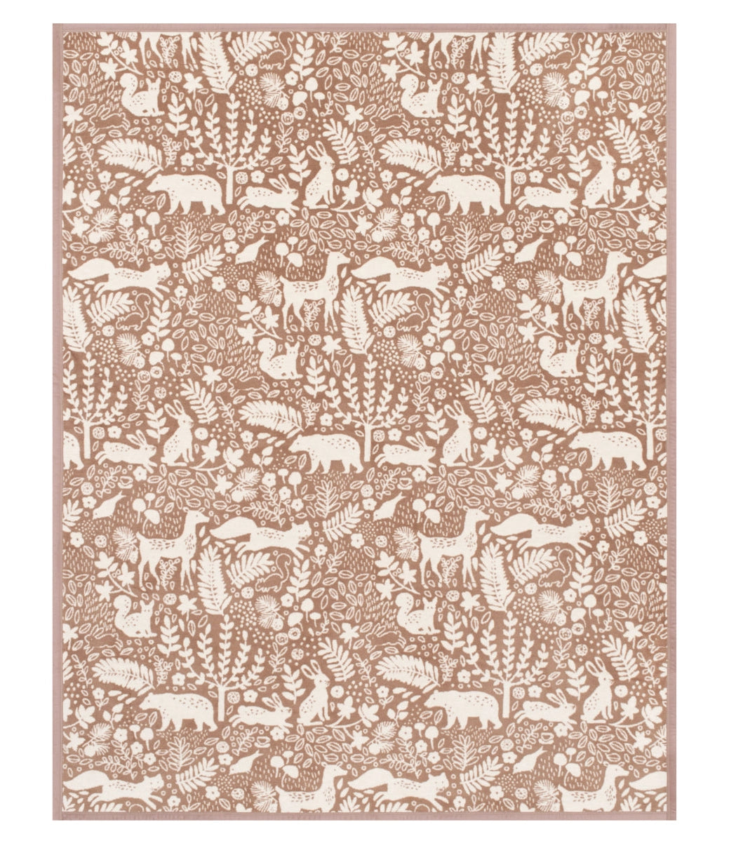 ChappyWrap Whimsical Woods Sepia Blanket