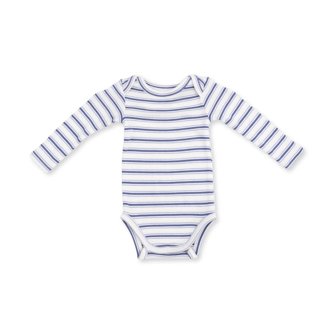 Angel Dear Vintage Stripe Blue - Long Sleeve Bodysuit