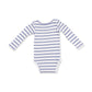 Angel Dear Vintage Stripe Blue - Long Sleeve Bodysuit