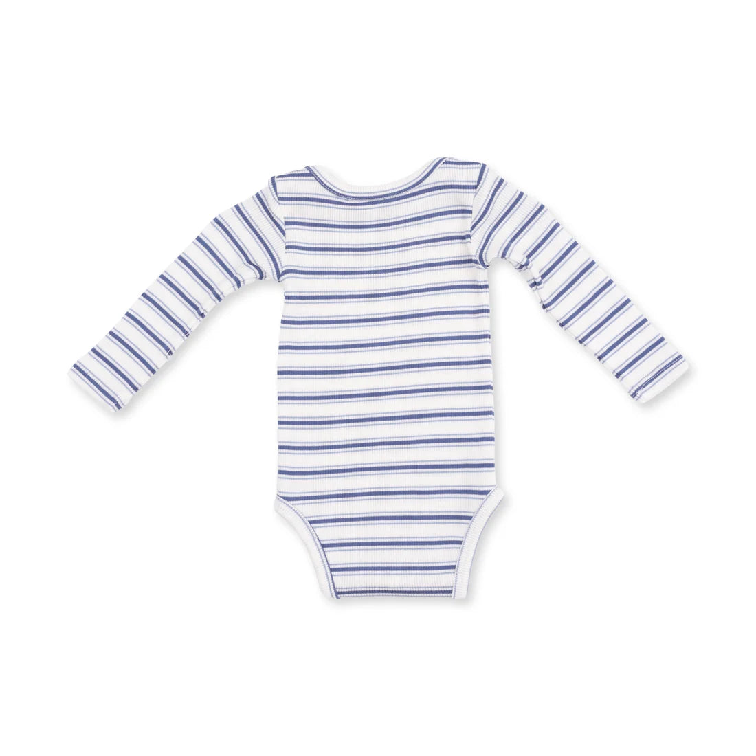 Angel Dear Vintage Stripe Blue - Long Sleeve Bodysuit