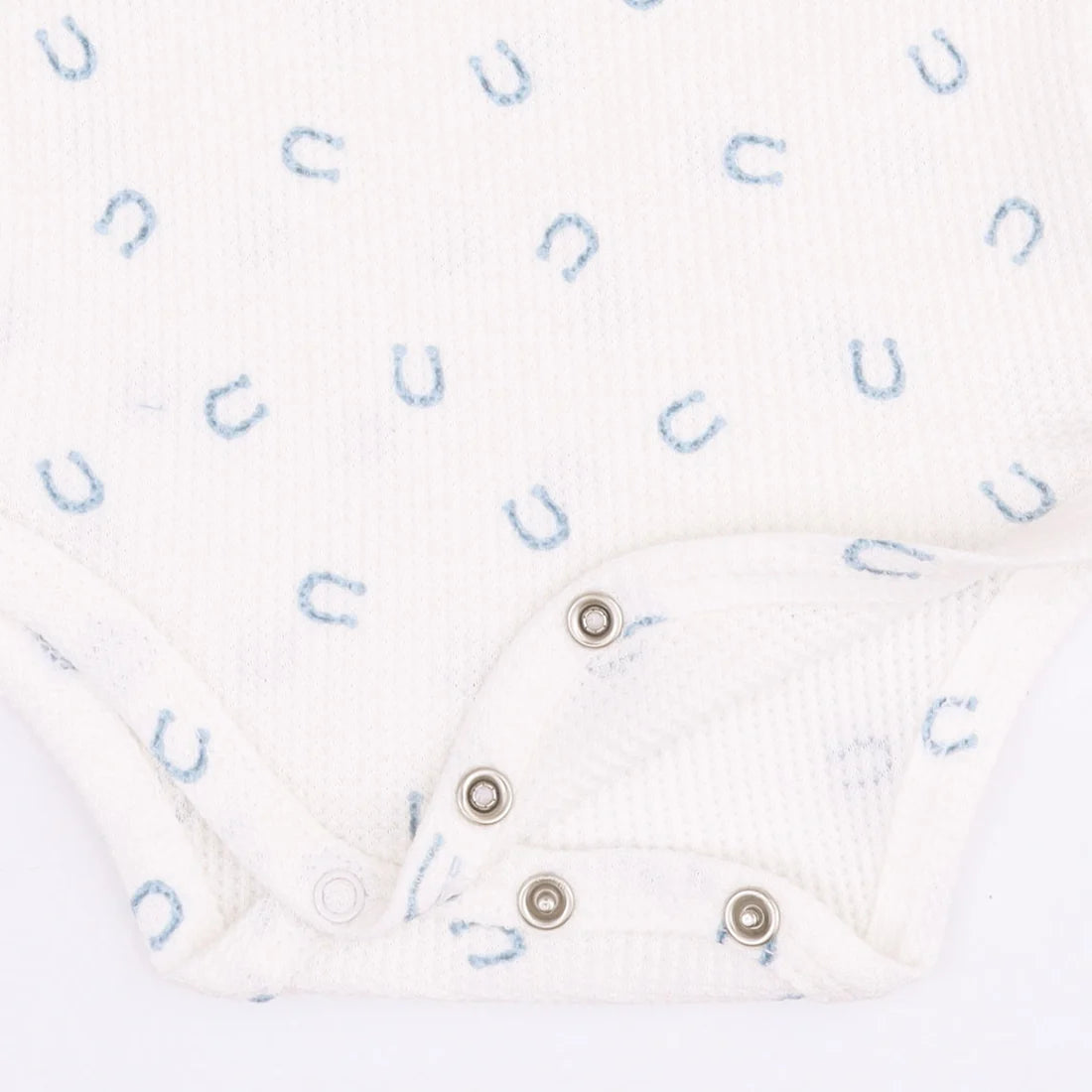 Angel Dear Little Horseshoes Blue - Long Sleeve Bodysuit