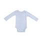 Angel Dear Solid Sheer Blue Rib - Long Sleeve Bodysuit