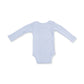 Angel Dear Solid Sheer Blue Rib - Long Sleeve Bodysuit