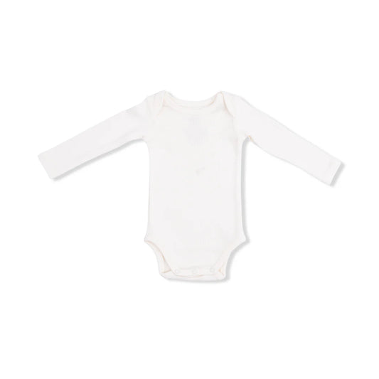 Angel Dear Long Sleeve Bodysuit - Solid Sugar Swizzle