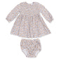 Angel Dear Hazel Floral - Caitlyn Smocked Bodice Dress and Bloomer